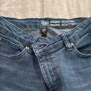 GAP Sculpted Blue Denim Leggings